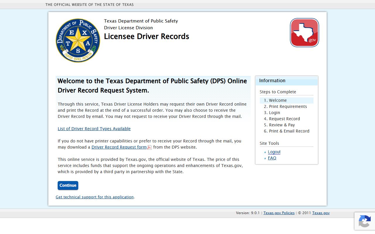 Texas DPS driver record portal, a Montgomery County records source outside the County Clerk