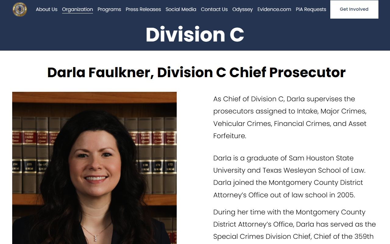 Montgomery County criminal court records prosecuted by DA Division C