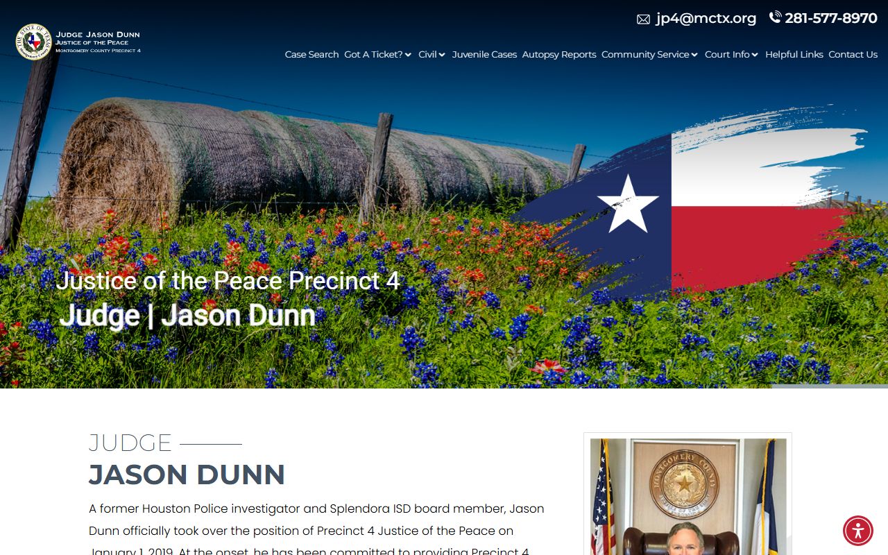 Montgomery County JP Precinct 4 traffic ticket and driving course site